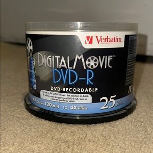 Verbatim Digital Movie DVD-R 25 Pack